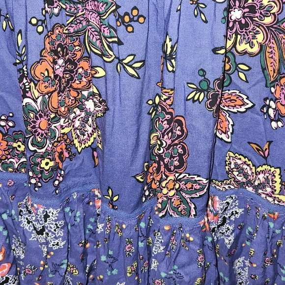 Anthropologie Diana Pintucked Short Dress Sz XS  Women's Casual Floral - Picture 4 of 5